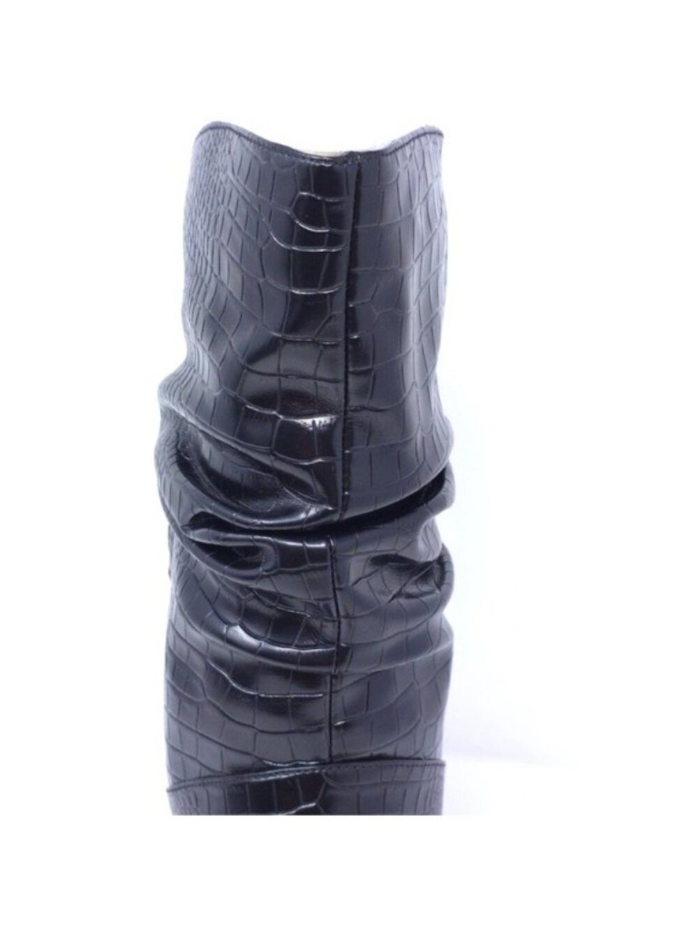 New Jessica Simpson Elisti Black Leather High Heel Bootie Size 9M - Picture 8 of 11